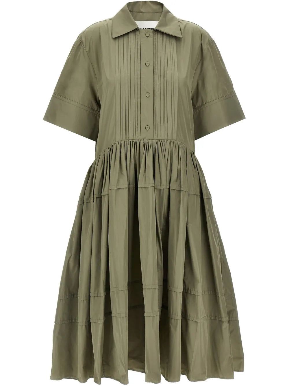 Pleated Shirt Dress