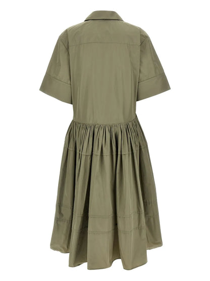 Pleated Shirt Dress