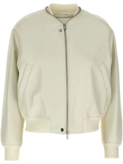 Leather Bomber Jacket