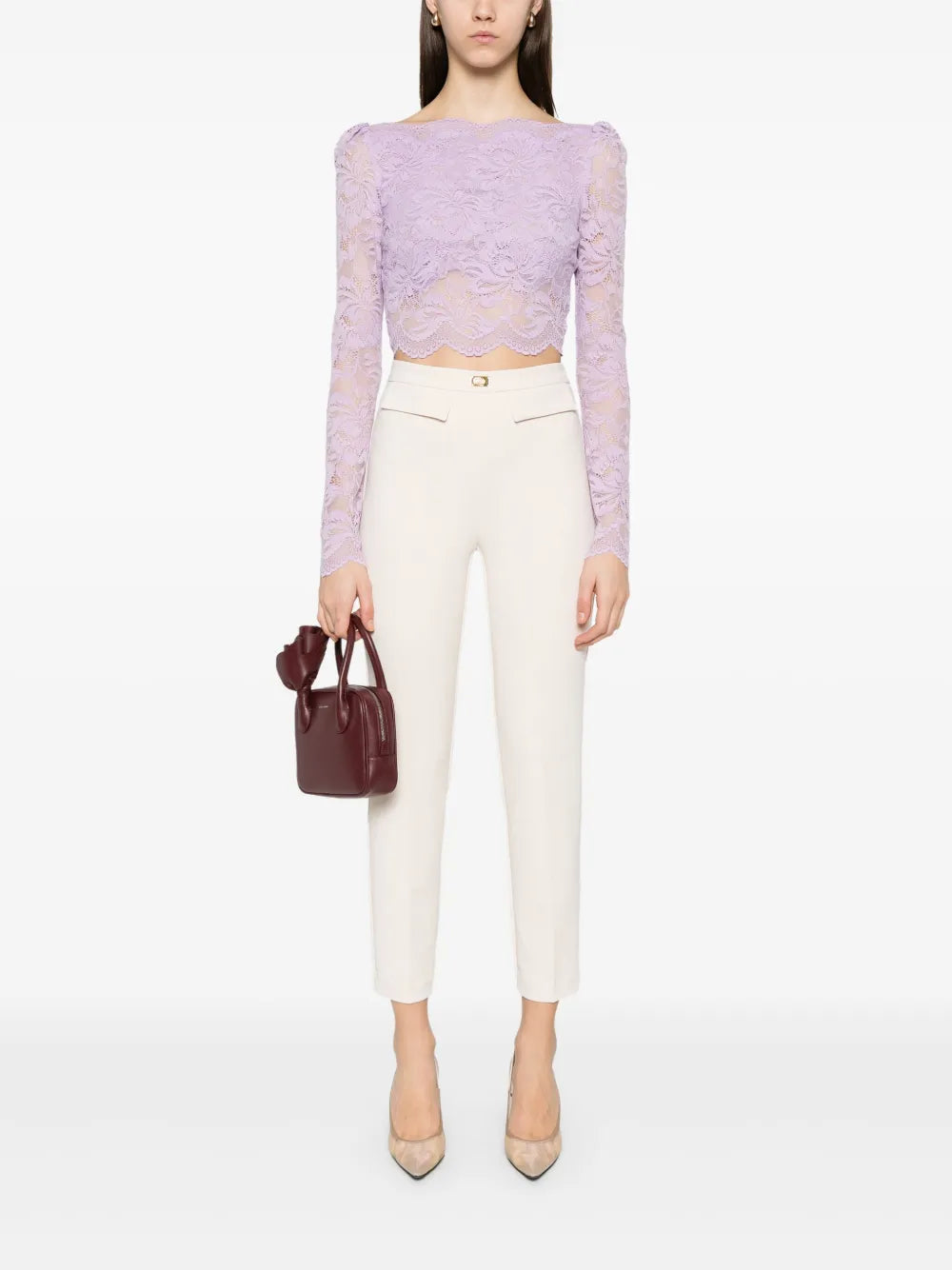 Crepe Tapered Trousers