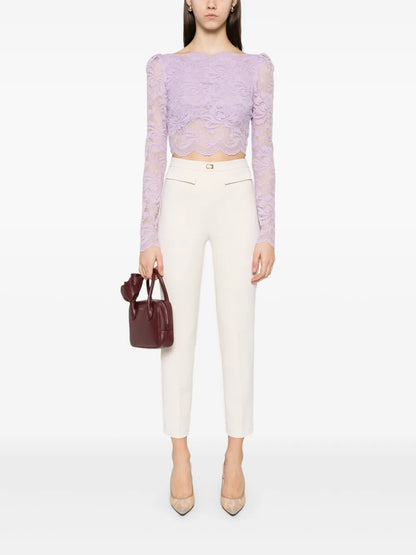 Crepe Tapered Trousers