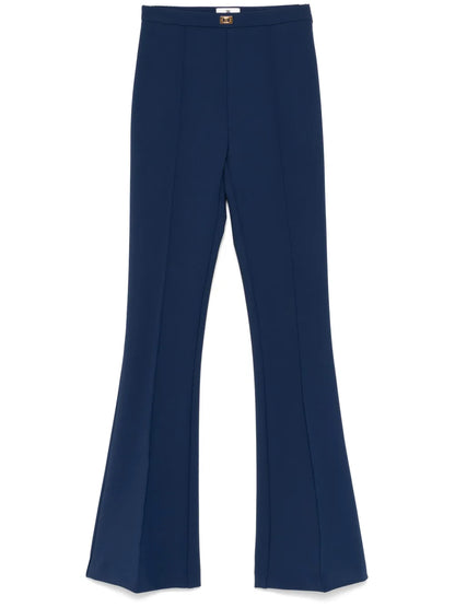Crepe Flared Trousers