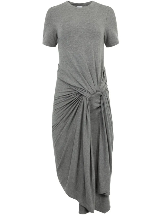 Draped Midi Dress