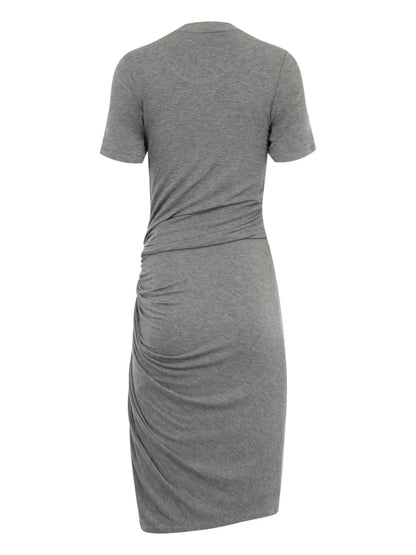 Draped Midi Dress
