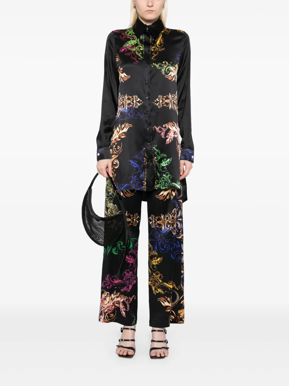Graphic-Print Trousers