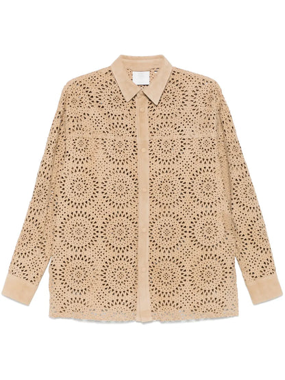 Perforated-Pattern Shirt