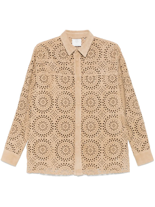 Perforated-Pattern Shirt