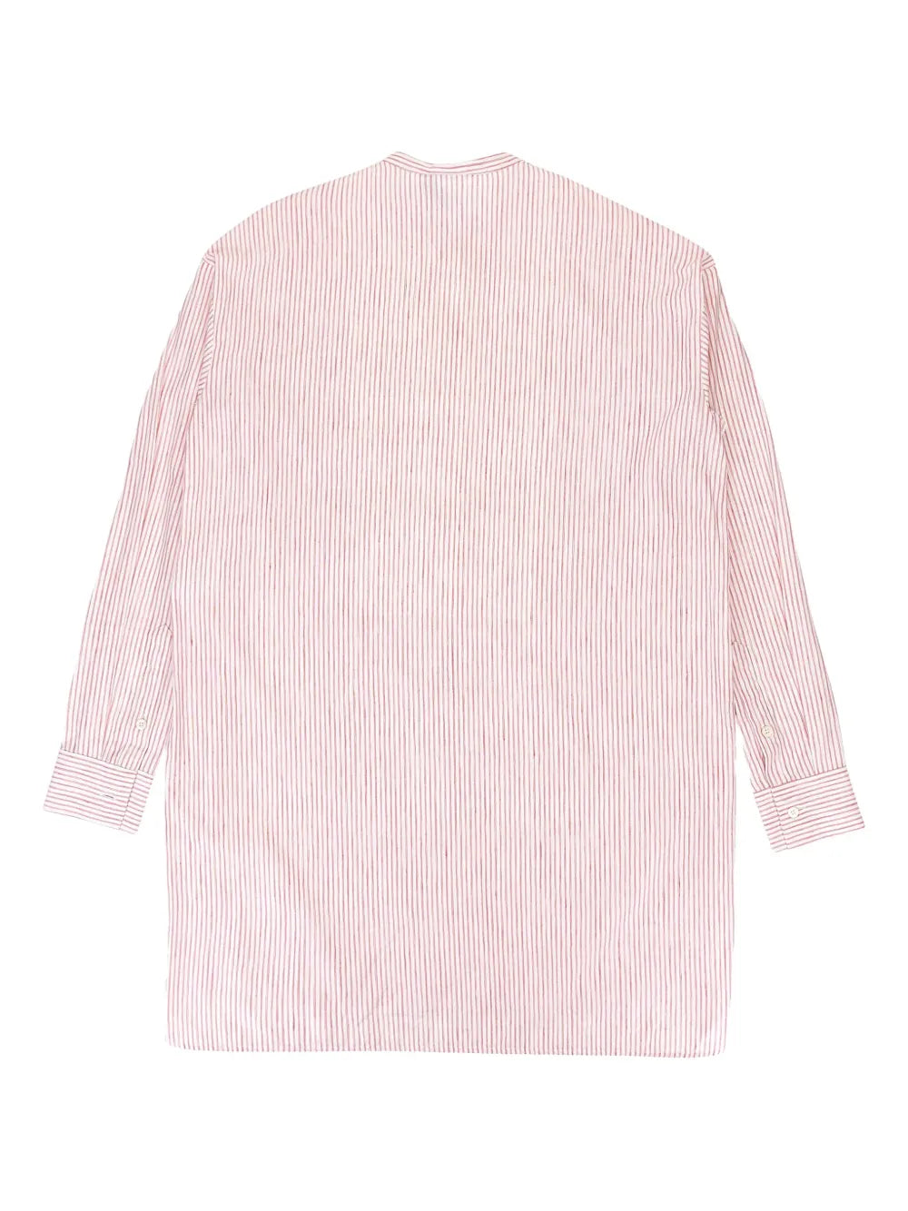 Mock-Neck Striped Shirt