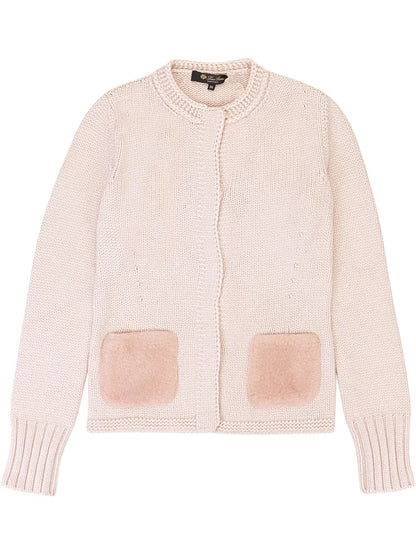 Patch-Pocket Cashmere Cardigan