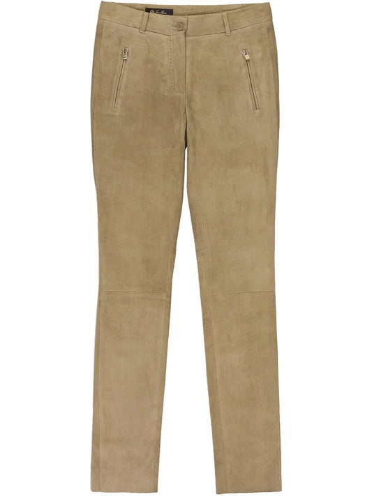 Leather "Brown" Skinny Trousers
