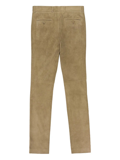 Leather "Brown" Skinny Trousers