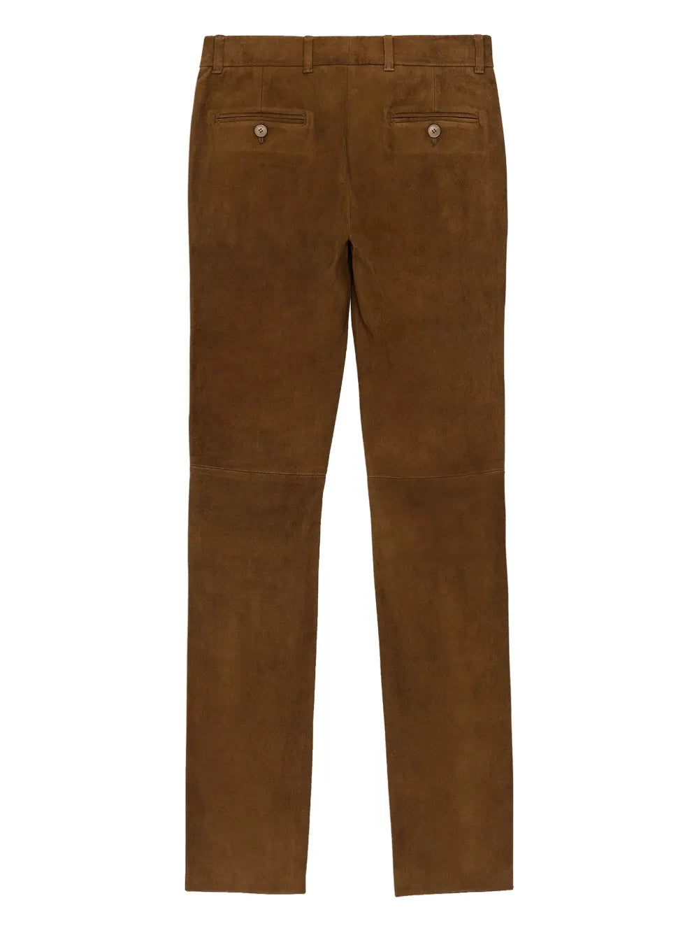 Straight-Leg Lambskin Trousers