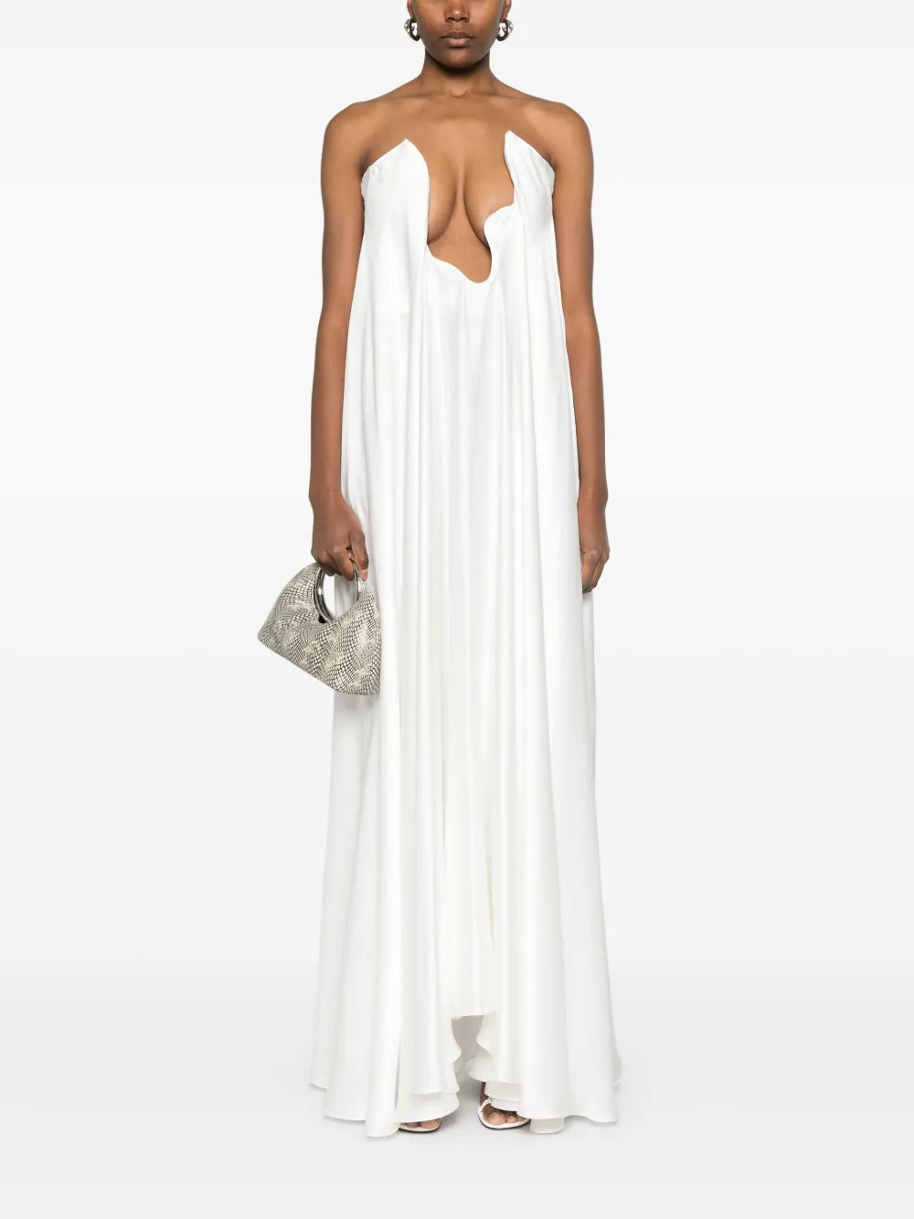 Silk Strapless Gown