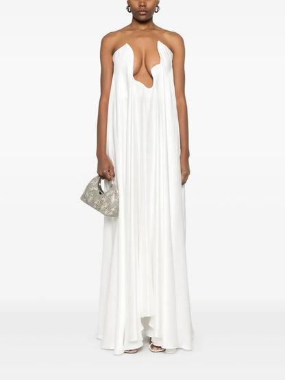 Silk Strapless Gown