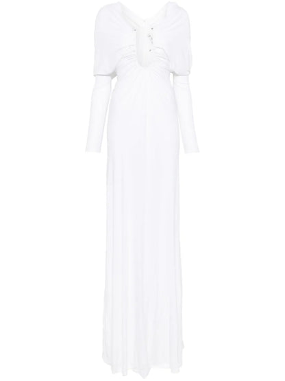Arced Palm Maxi Dress
