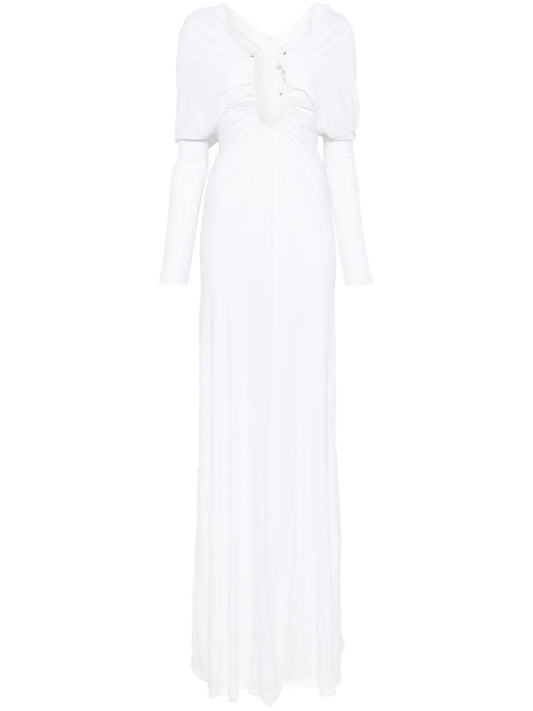 Arced Palm Maxi Dress