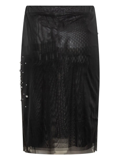 Rhinestone-Embellished Skirt