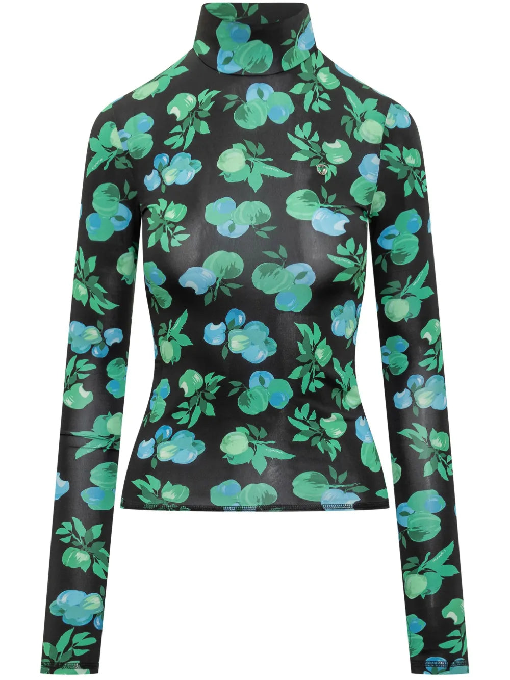 Apple-Print T-Shirt