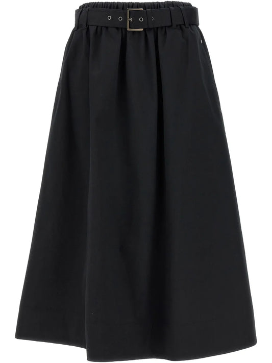 Belted Midi Skirt