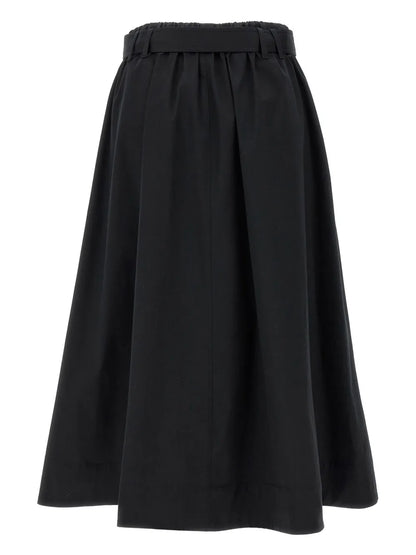 Belted Midi Skirt