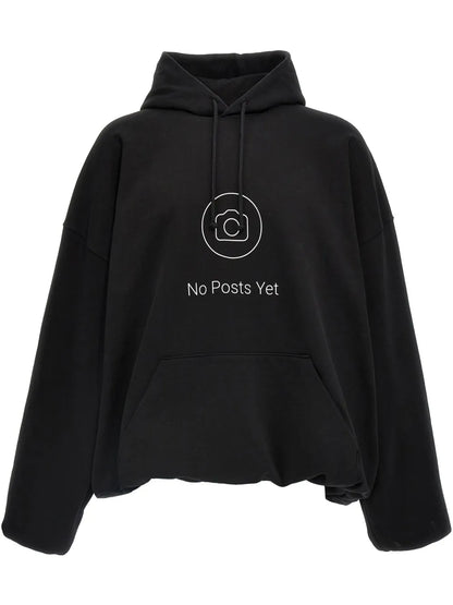 No Posts Graphic-Print Hoodie