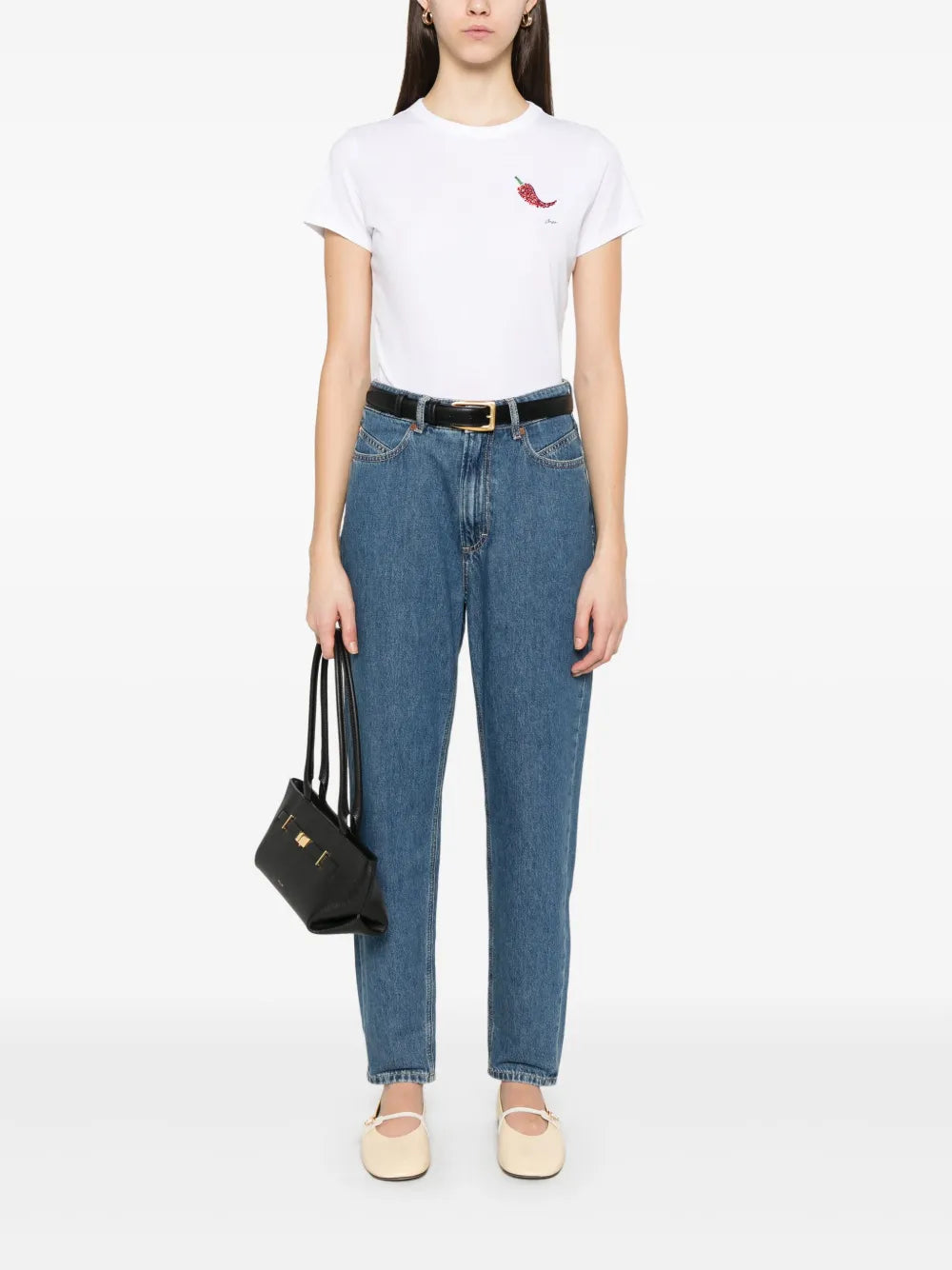 Chilli Pepper-Embellished T-Shirt