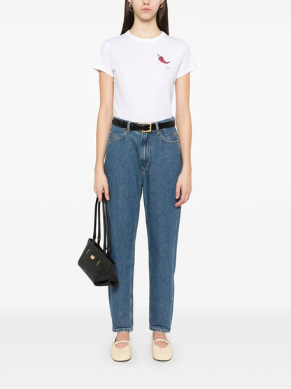 Chilli Pepper-Embellished T-Shirt