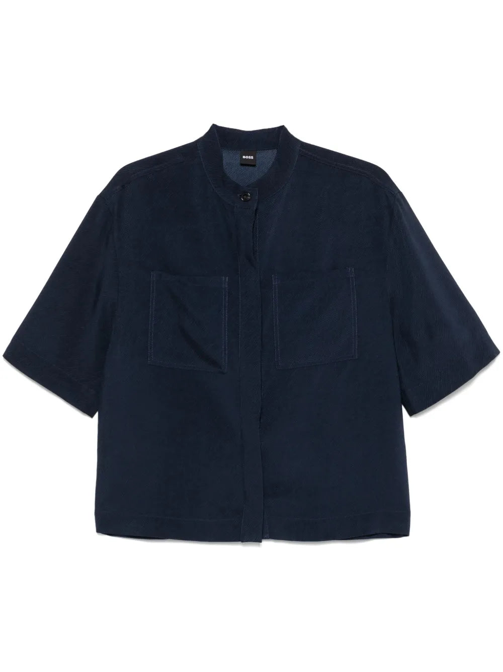 Band-Collar Shirt