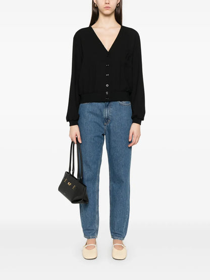 Logo-Embroidered Blouse