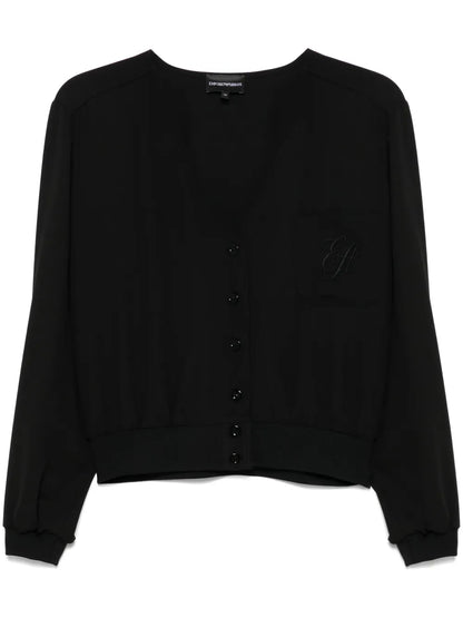 Logo-Embroidered Blouse