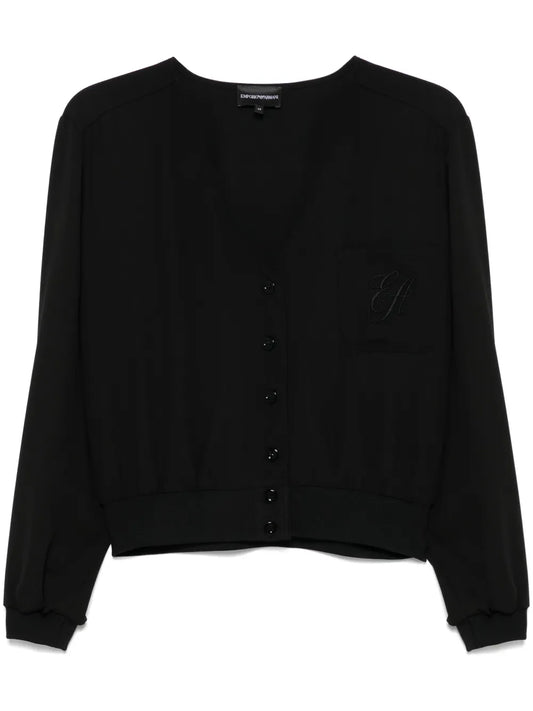 Logo-Embroidered Blouse