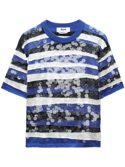 Sequin-Embellished T-Shirt