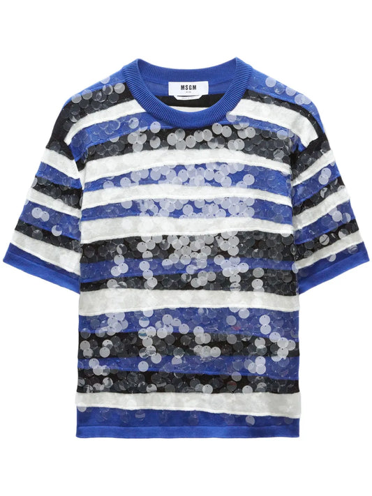 Sequin-Embellished T-Shirt