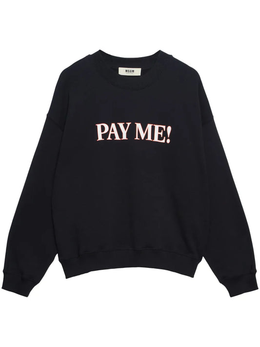 Slogan-Print Sweatshirt
