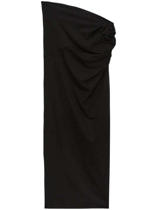 Draped Maxi Skirt