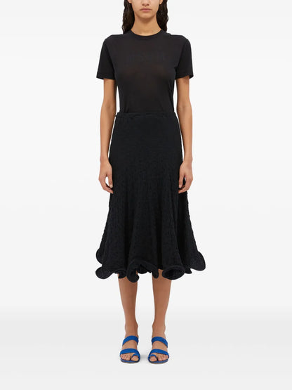 Crinkle-Effect Skirt