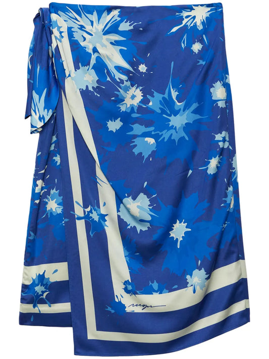 Printed Midi Skirt
