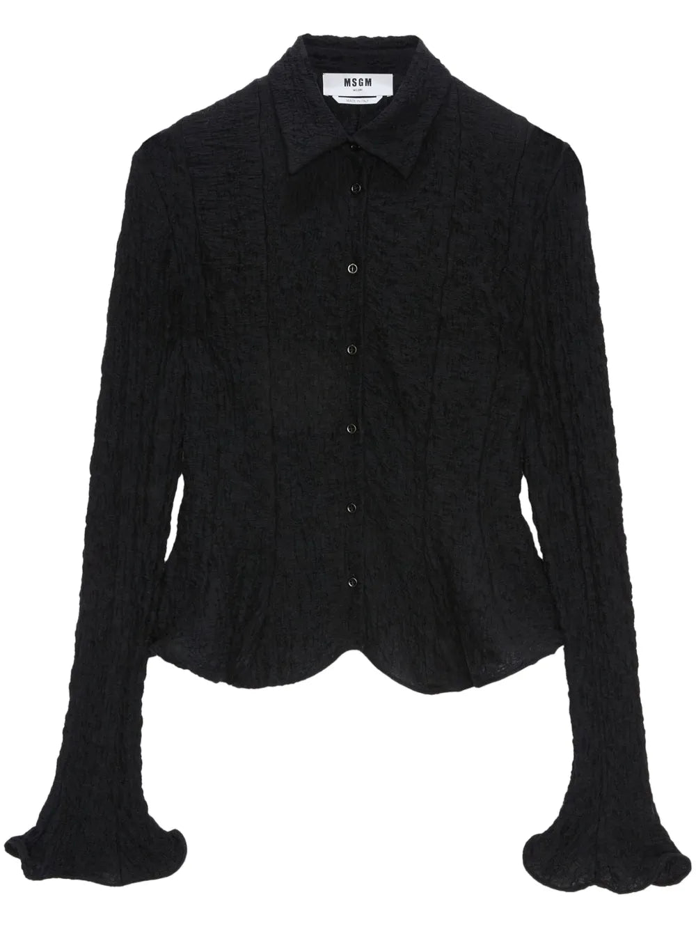 Crinkle-Effect Shirt