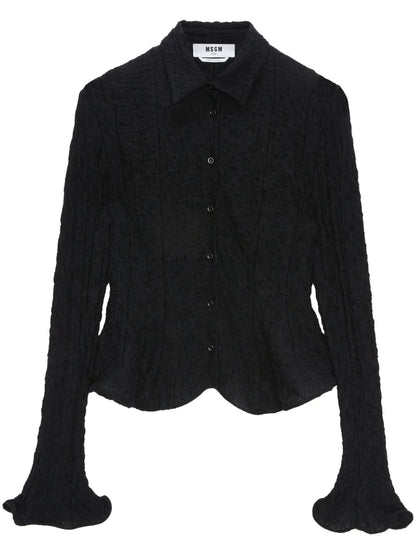 Crinkle-Effect Shirt