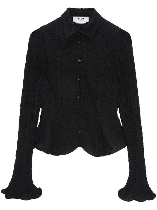 Crinkle-Effect Shirt