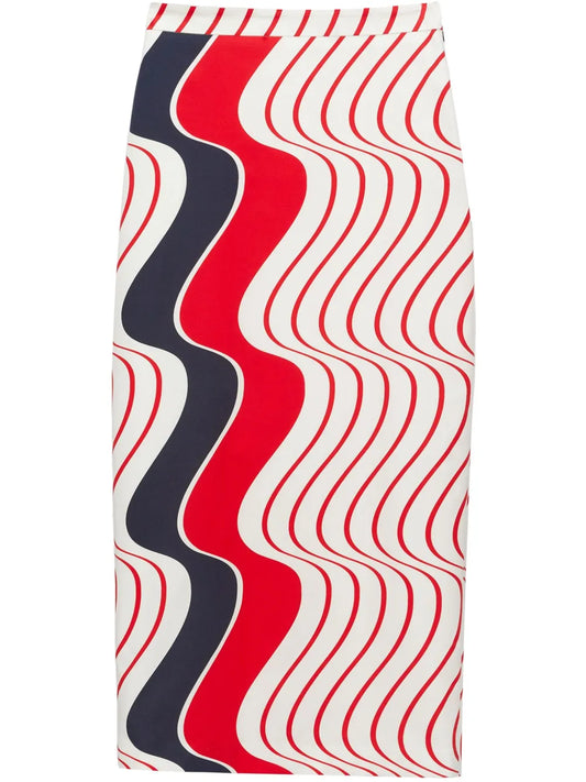 Printed Pencil Skirt