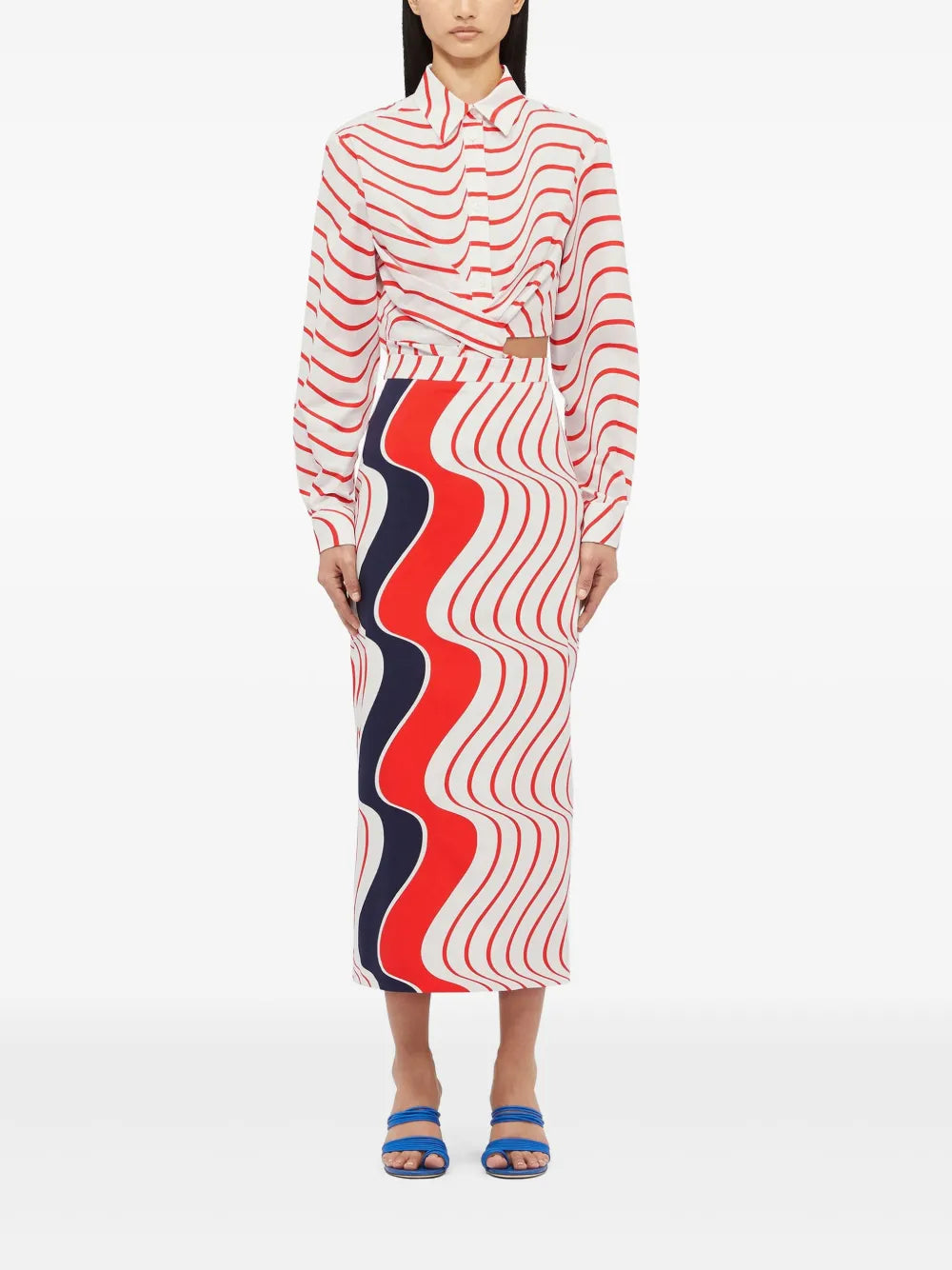 Printed Pencil Skirt