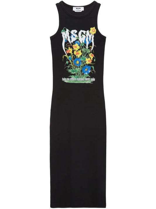 Logo-Print Dress