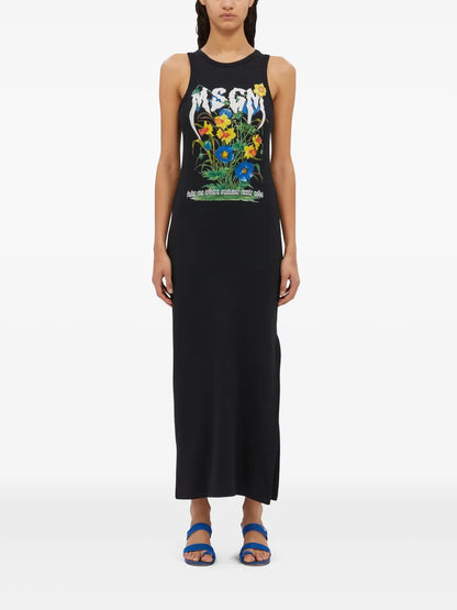 Logo-Print Dress