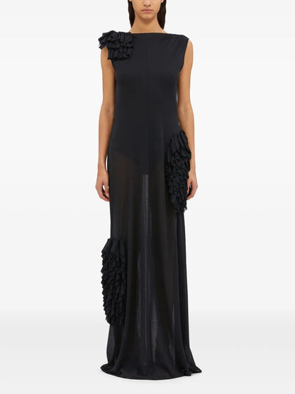Ruffle-Detail Gown