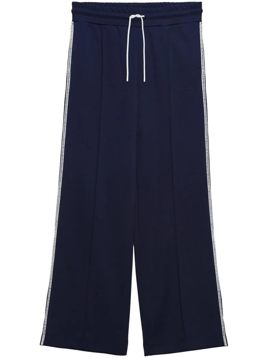 Crochet-Trim Track Trousers