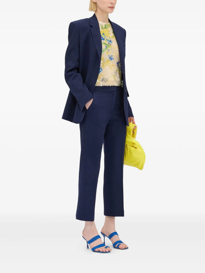 Stretch Cropped Trousers