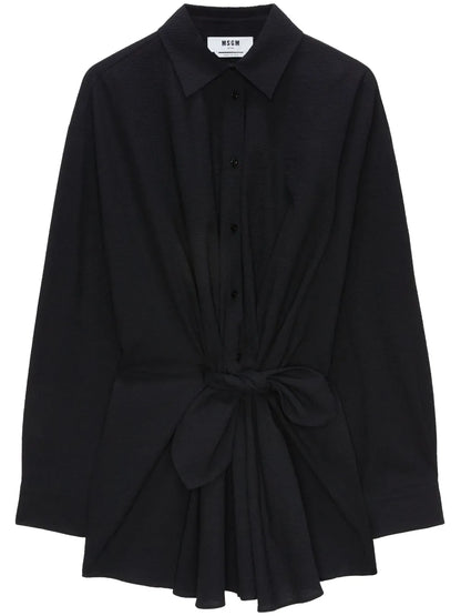 Knot-Detail Mini Dress