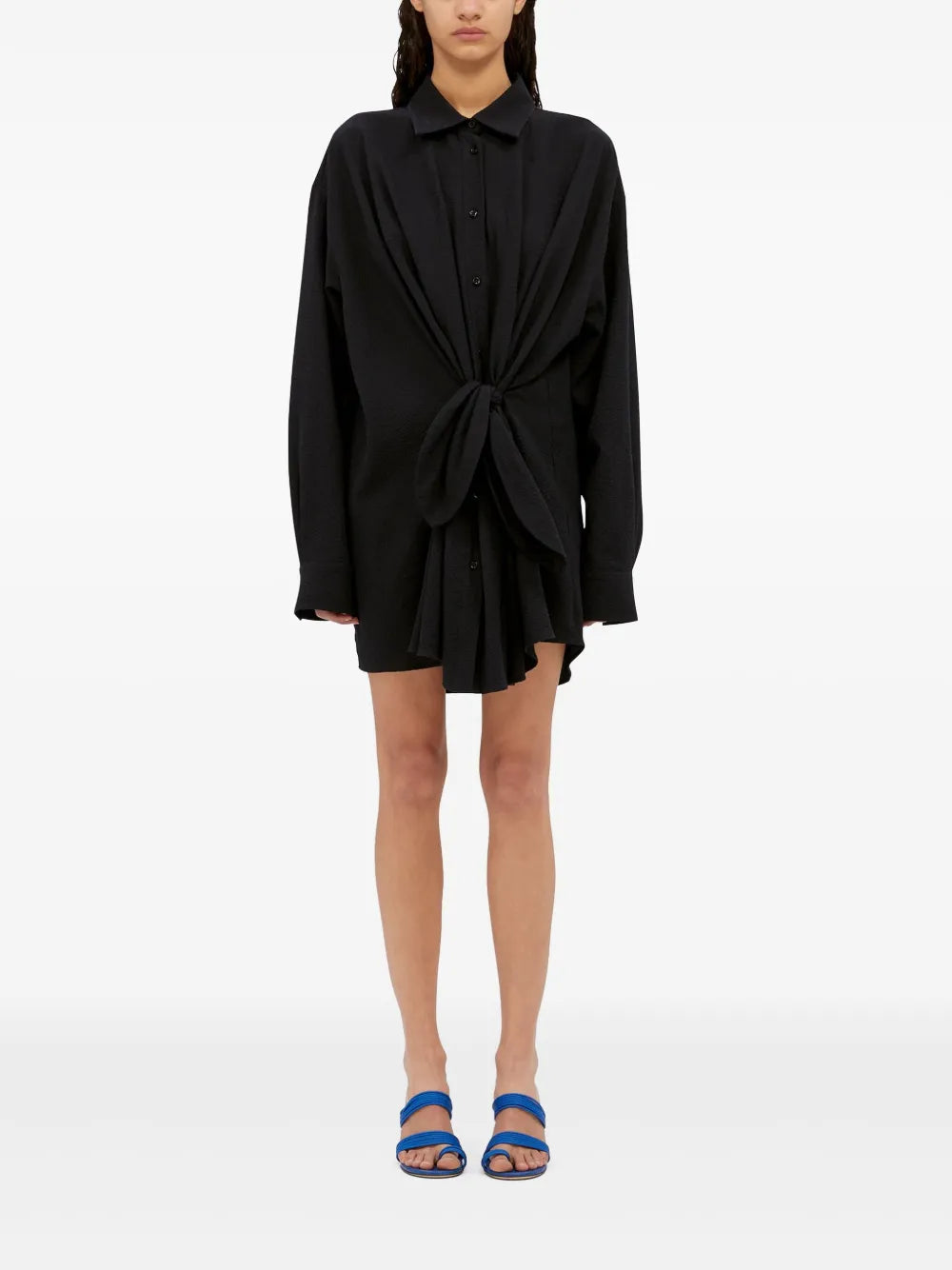 Knot-Detail Mini Dress