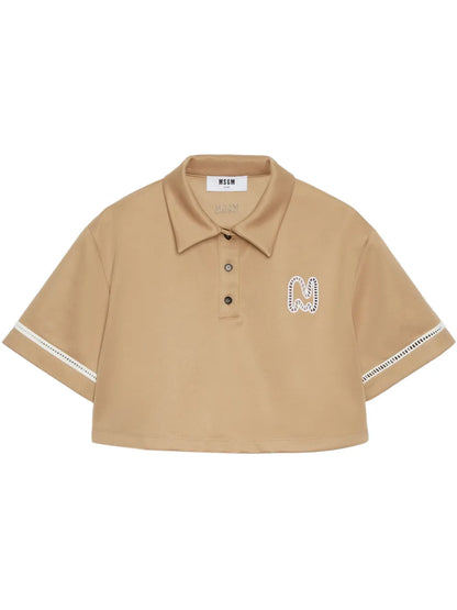 Logo-Print Polo Top